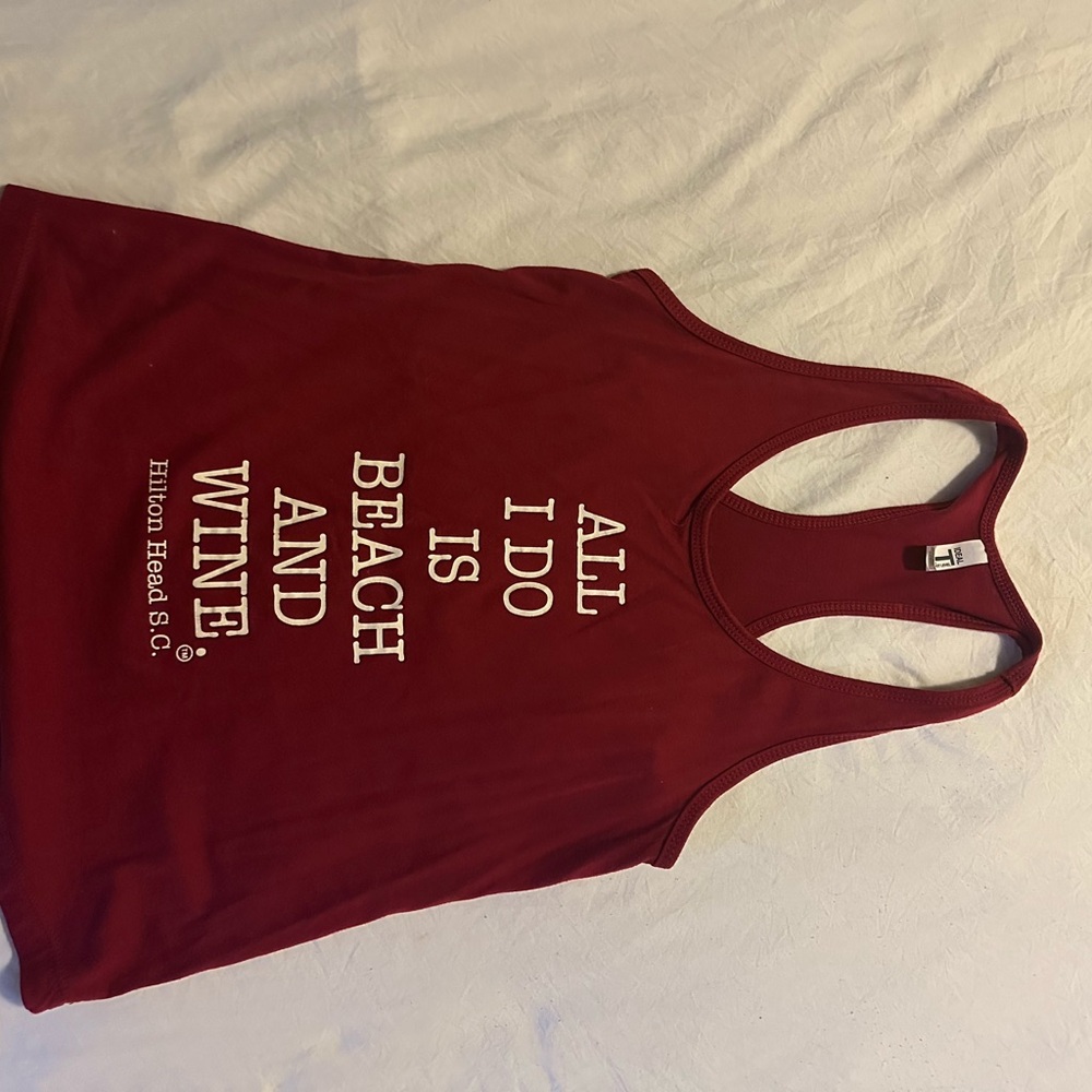 Next Level Apparel Red Tunic Top